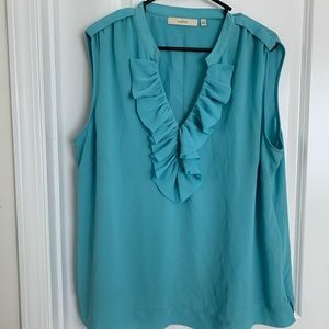 EUC Teal Sejour Sleeveless Blouse